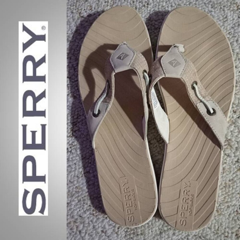 Sperry Topsider thong sandals women's size 8 tan